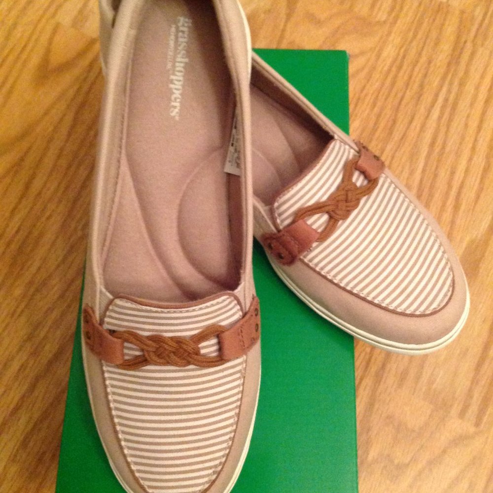 Grasshoppers  Canvas Shoes Windsor Knot Size 8.5